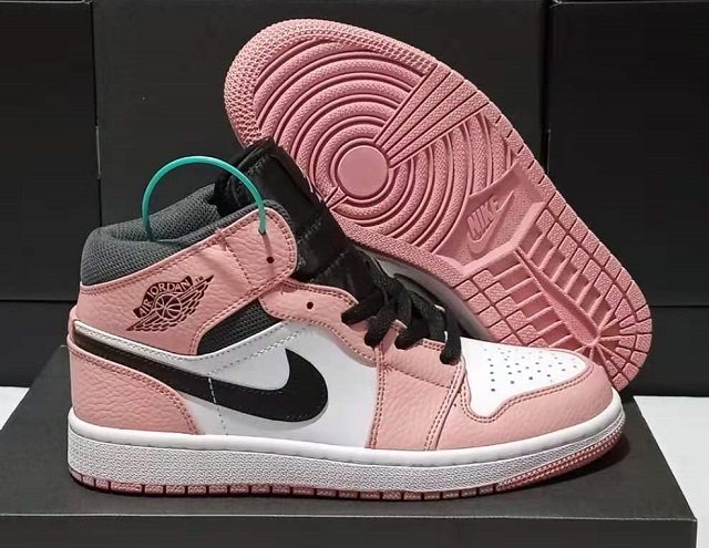 Women Jordan Shoes 1 Grade AAA White Pink